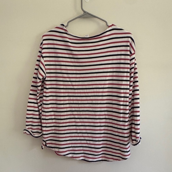USA Patriotic America Red White and Blue Striped Top - Picture 2 of 6